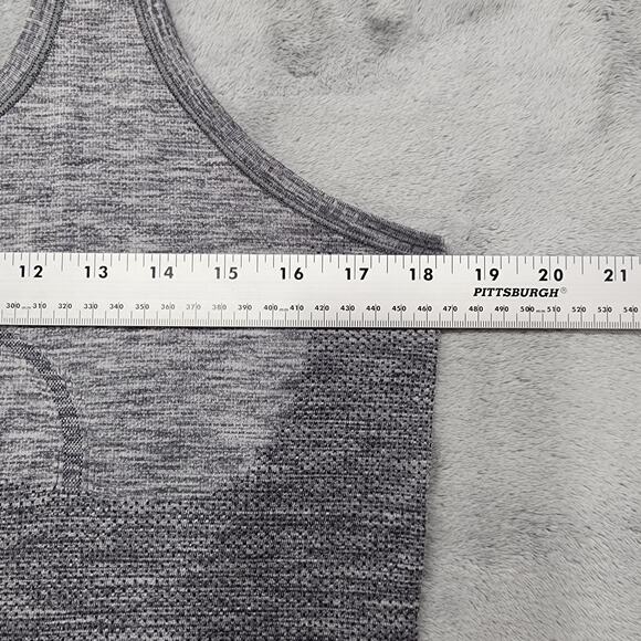 Lululemon Swiftly Tech Racerback Tank Heathered Slate Womens 10 Gray Running - Picture 6 of 8